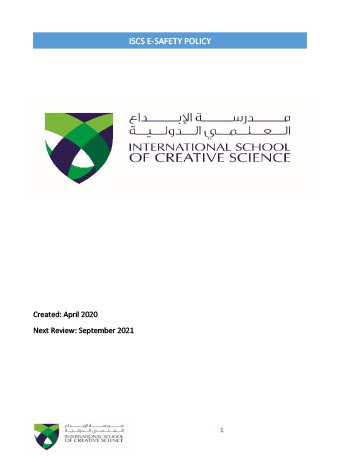 https://www.iscs.sch.ae/sharjah-muwaileh/source/uploads/ISCS E-Safety Policy